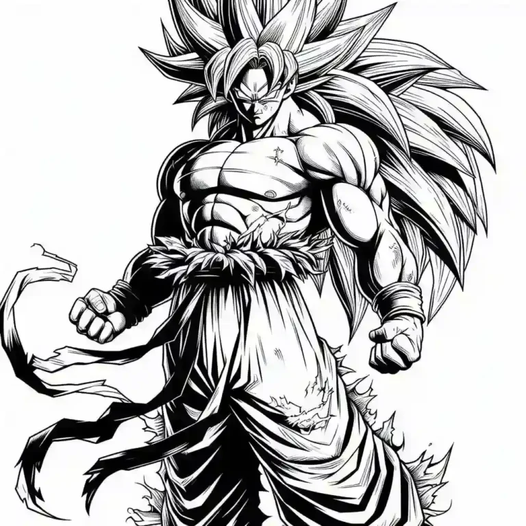 Free Dragon Ball Z Goku Super Saiyan 3 line ar