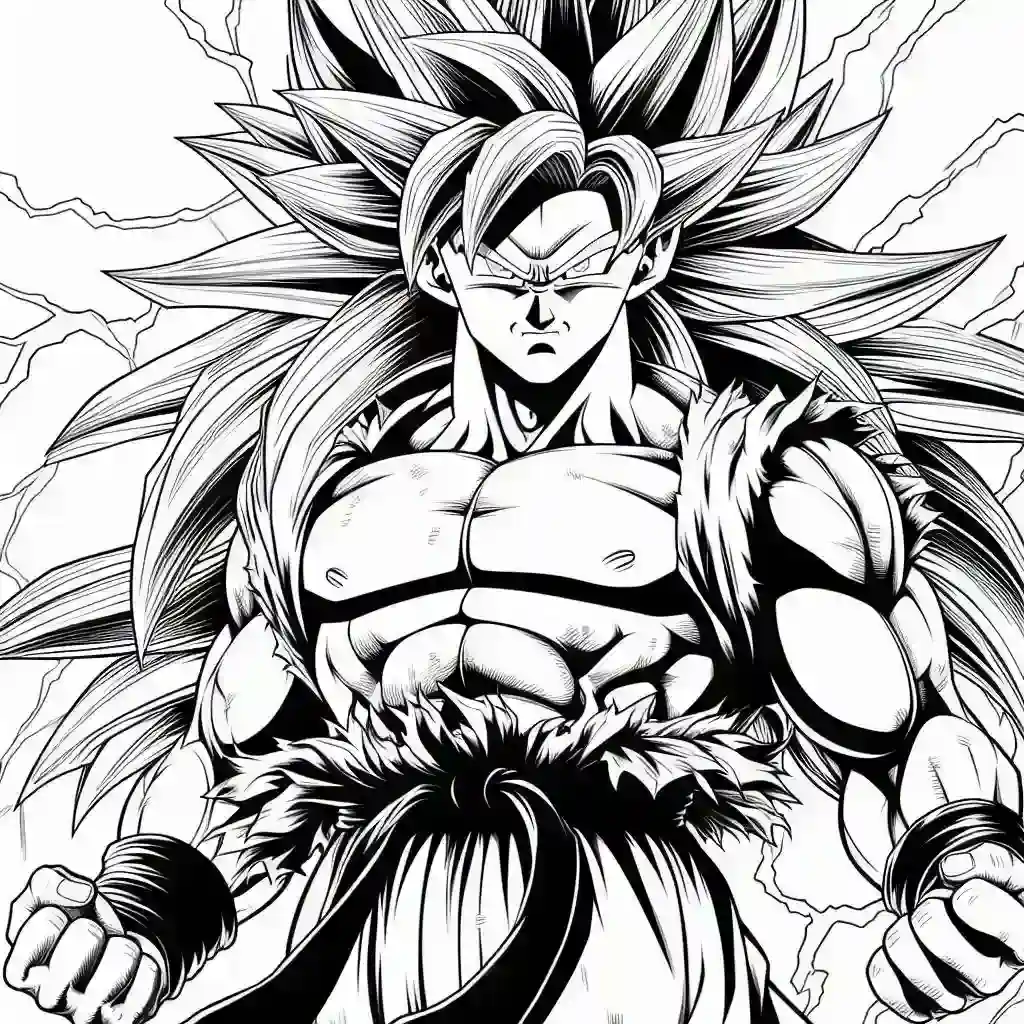 High-resolution Goku Super Saiyan 3